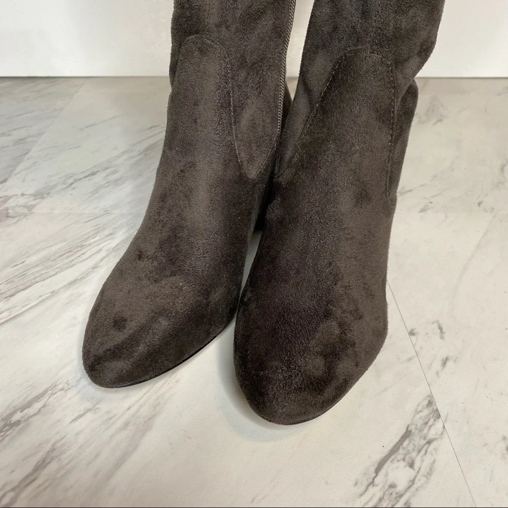 Marc Fisher Jayne Gray Over The Knee Boot 6M
